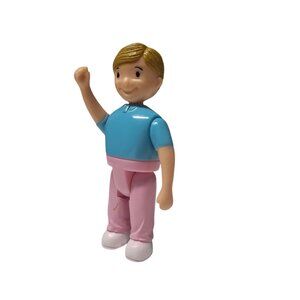 Keenway Dollhouse Figure Dad Blonde Male Uncle Neighbor Pretend Play Man Father